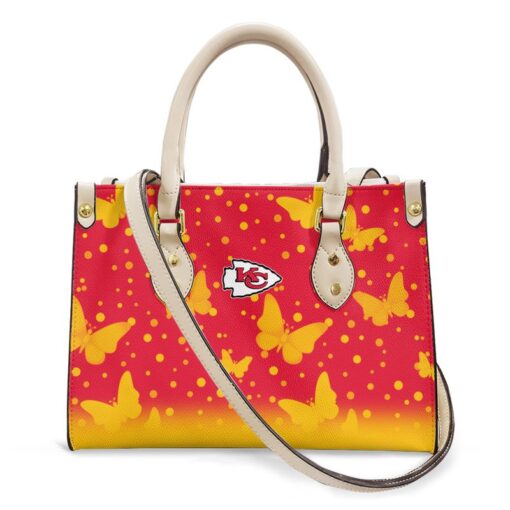 kansas city chiefs butterfly pattern limited edition fashion lady handbag nla0500108973958