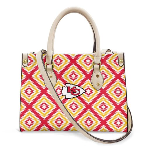 kansas city chiefs caro pattern limited edition fashion lady handbag nla0521102997127