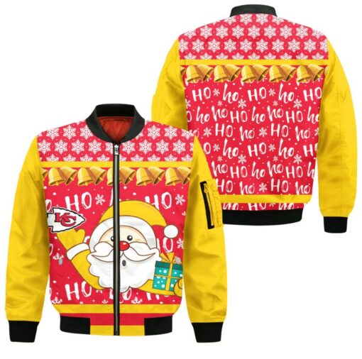 kansas city chiefs christmas santa claus bomber jackets nla03481097238803 kdy5g