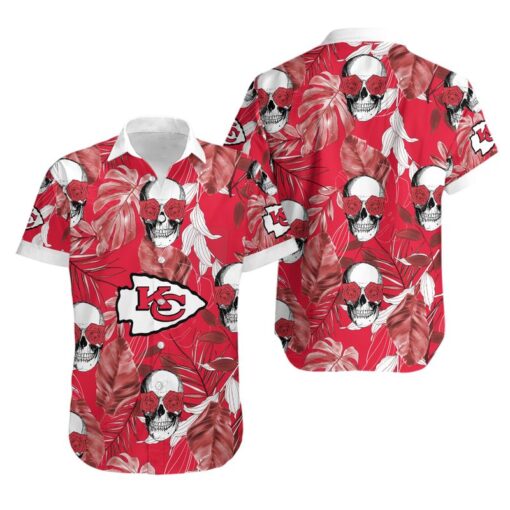 kansas city chiefs coconut leaves hawaiian shirt and shorts summer nla0064104293830 5ynos