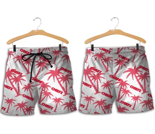 kansas city chiefs coconut tree hawaiian shirt and shorts summer nla00391073658605 sfelf