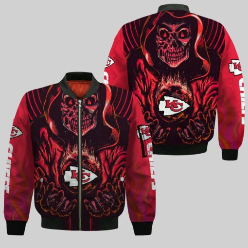 kansas city chiefs death halloween skull bomber jackets nla02251013731836 22hpr