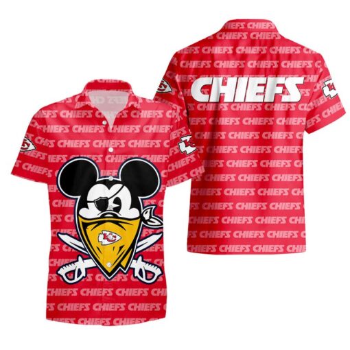 kansas city chiefs evil mickey hawaii shirt and shorts summer new04191083417067