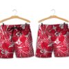 kansas city chiefs flower hawaiian shirt and shorts summer nla00321034121464 kqxut