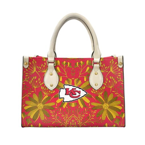 kansas city chiefs flower pattern limited edition fashion lady handbag new04301018619682