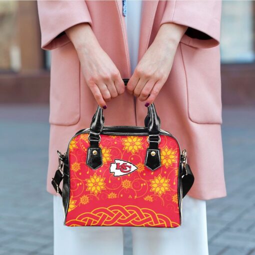 kansas city chiefs flower pattern limited edition lady leather handbag nla04851032695674 rufmz