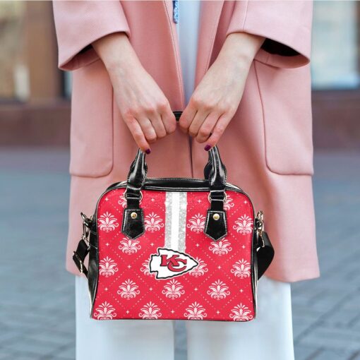 kansas city chiefs flower pattern limited edition lady leather handbag nla05341075999443 agd3i