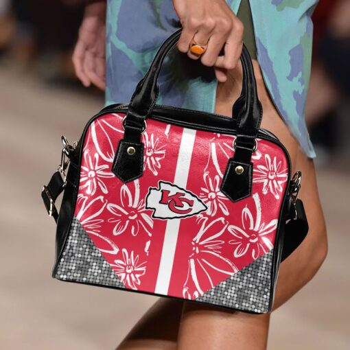 kansas city chiefs flowers design limited edition lady leather handbag nla05161026206727 m2q4c