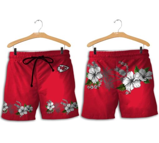 kansas city chiefs flowers hawaii shirt and shorts summer new02001026575364 3sc1e