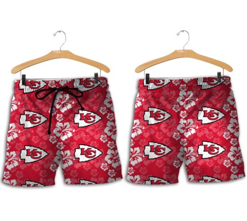 kansas city chiefs flowers hawaiian shirt and shorts summer nla00681067297088 2fkyv