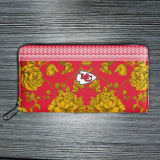 kansas city chiefs flowers pattern limited edition tote bag and wallet nla02061048539573 ra1ai