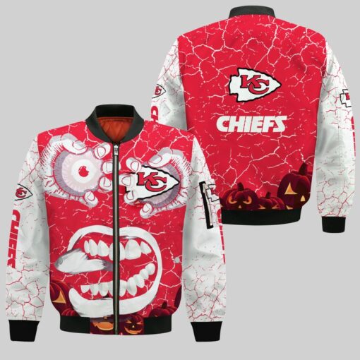 kansas city chiefs give me eyes halloween bomber jackets nla02281090107696 s2ogg