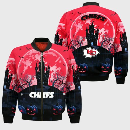 kansas city chiefs halloween background bomber jackets nla0289108439474 plk5p