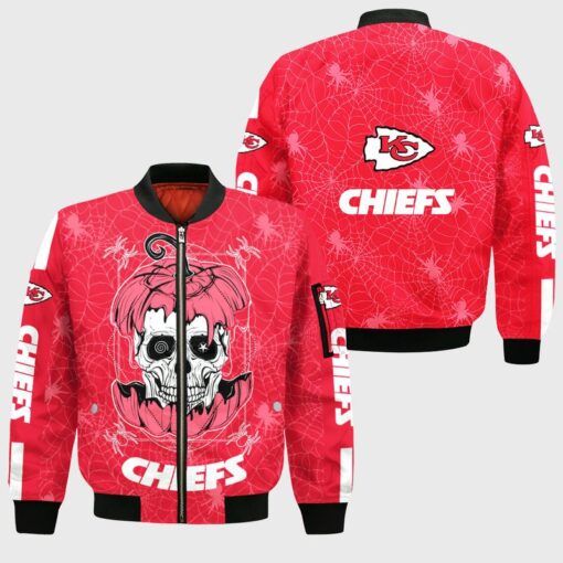 kansas city chiefs halloween hellraiser ii bomber jackets nla02821090849873 0f9og