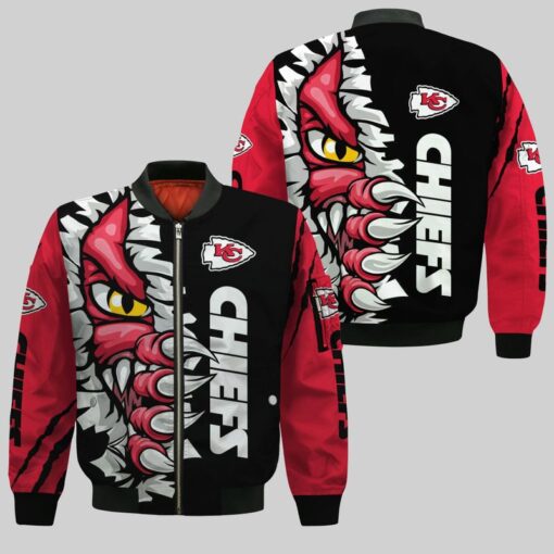 kansas city chiefs halloween monster bomber jackets nla02661058124645 fgw1r