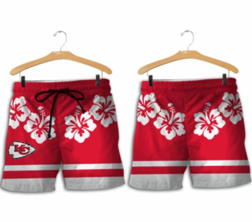 kansas city chiefs hibiscusand hawaiian shirt and shorts summer nla00451041099916 rmkd0