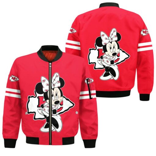 kansas city chiefs minnie mouse bomber jackets new02151054221300 489nq