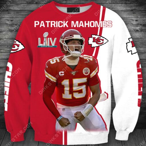 kansas city chiefs patrick mahomes all over print 3d sweatshirt th1395 sk72883141 q21w3