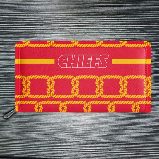 kansas city chiefs rope pattern limited edition tote bag and wallet nla06901031485073 mnav6