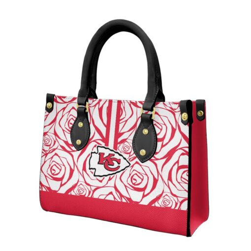 kansas city chiefs rose pattern limited edition fashion lady handbag nla05031011389083 ofzf2