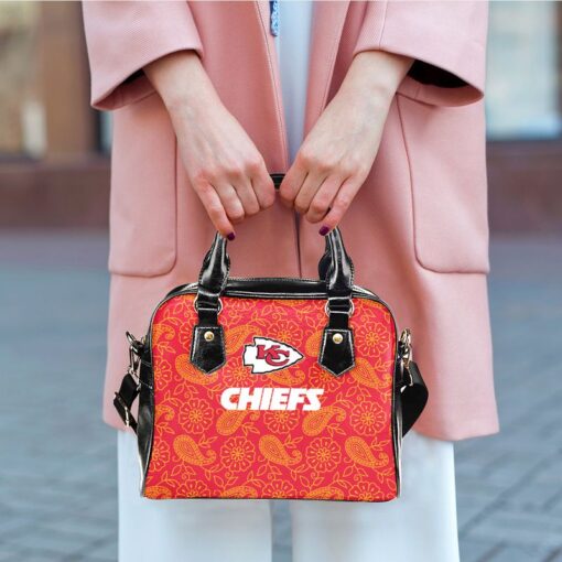 kansas city chiefs seamless floral limited edition lady leather handbag new03141093497479 rz17n