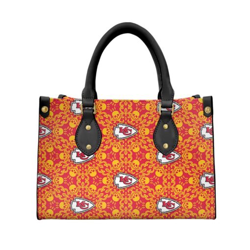 kansas city chiefs skull pattern limited edition fashion lady handbag new04561077556931 zyb41