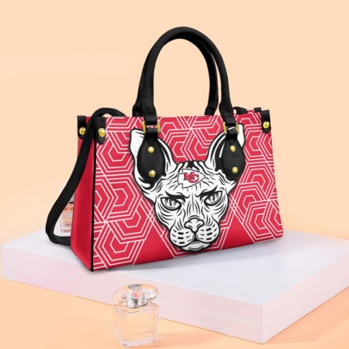 kansas city chiefs sphynx cat pattern limited edition fashion lady handbag nla05391036267053 haqvh