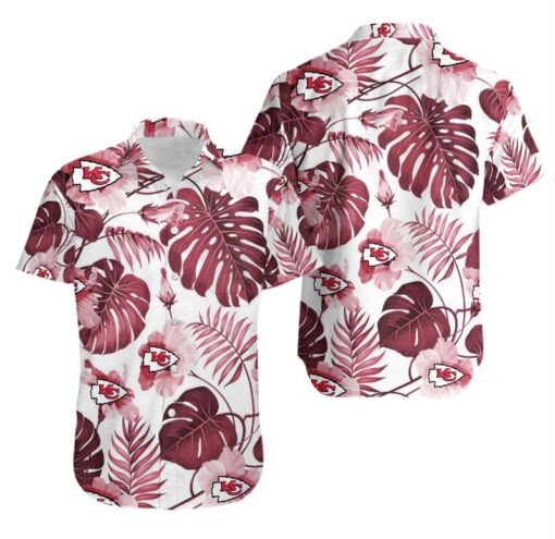 kansas city chiefs tropical flower hawaii shirt and shorts summer nla00381078984535 8uvz7