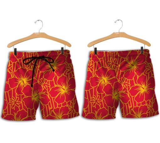 kansas city chiefs tropical flowers hawaii shirt and shorts summer nla06531094329327 3oeid