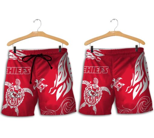 kansas city chiefs turtle pattern hawaii shirt and shorts summer new02141013919820 yvp94