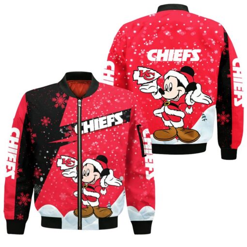 kansas city chiefs xmas mickey bomber jackets nla03121070231156 4l8d3