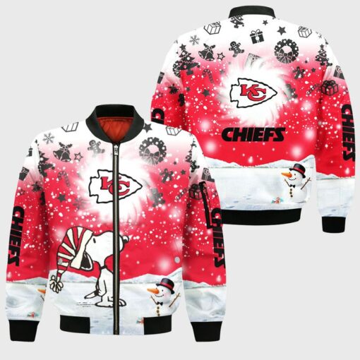 kansas city chiefs xmas snp bomber jackets nla02881085080735 kowrb