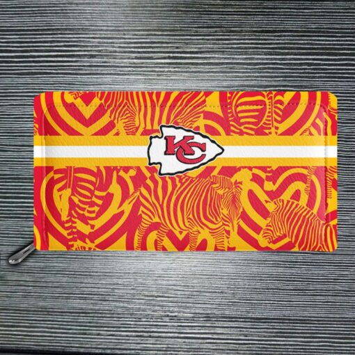 kansas city chiefs zebra pattern limited edition tote bag and wallet nla06961062802928 aqdjc