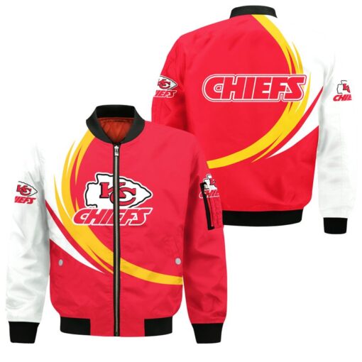 nfl kansas city chiefs all over print bomber jackets size s 5xl new00341098327808