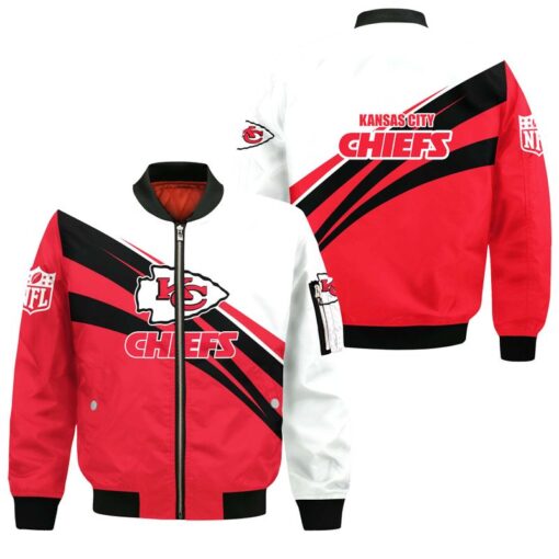 nfl kansas city chiefs all over print bomber jackets size s 5xl new00351037536465