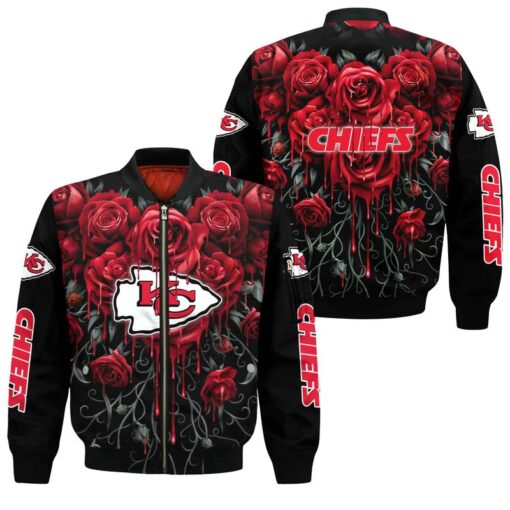 nfl kansas city chiefs all over print bomber jackets size s 5xl new00541020464768 h8zgo