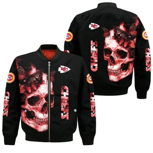 nfl kansas city chiefs all over print bomber jackets size s 5xl new00831033387245 h7rov