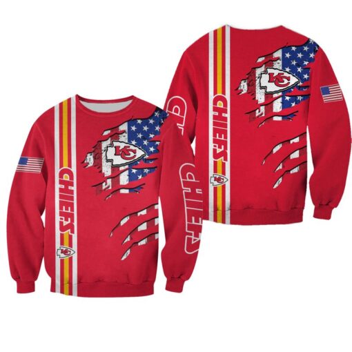 nfl kansas city chiefs american flag limited edition sweatshirt new02171052614308