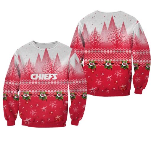 nfl kansas city chiefs christmas pattern limited edition sweatshirt nla03241073652479 5l7lv