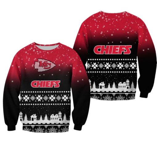 nfl kansas city chiefs christmas pattern limited edition sweatshirt nla04021094101922