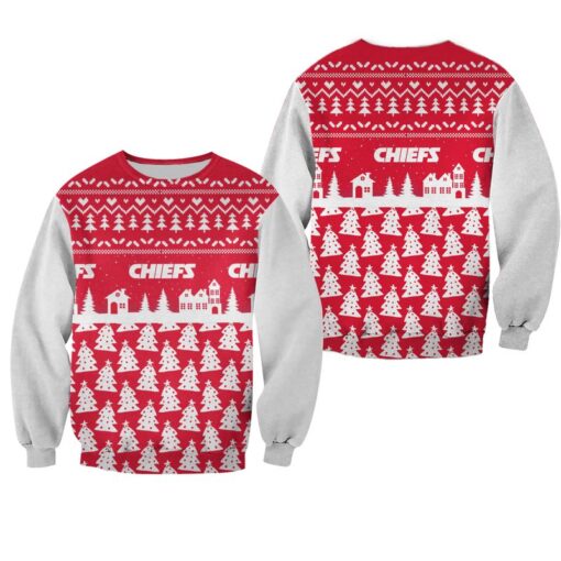 nfl kansas city chiefs christmas pattern pine limited edition sweatshirt nla03901025469949 6irrr