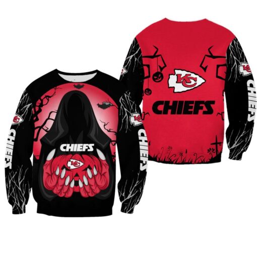 nfl kansas city chiefs death halloween limited edition sweatshirt nla02431028507763