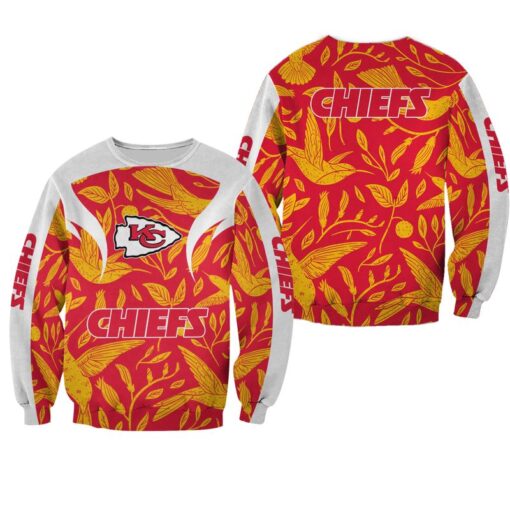 nfl kansas city chiefs flowers limited edition unisex mens and womens sweatshirt nla06621030094121 h333y