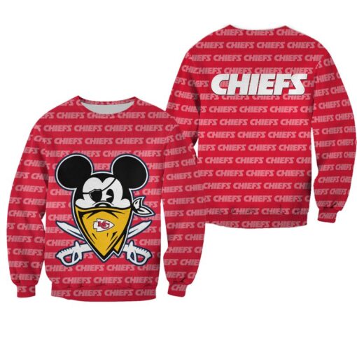 nfl kansas city chiefs halloween evil mickey limited edition sweatshirt new04191040604757