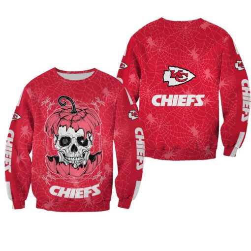 nfl kansas city chiefs halloween hellraiser ii limited edition sweatshirt nla02821090849873