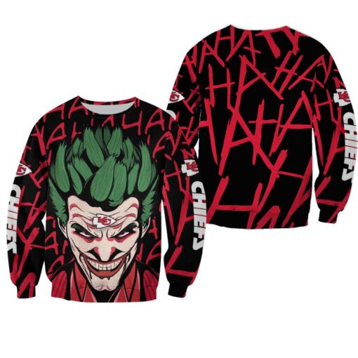 nfl kansas city chiefs halloween joker limited edition sweatshirt nla02851035827586 nt37q