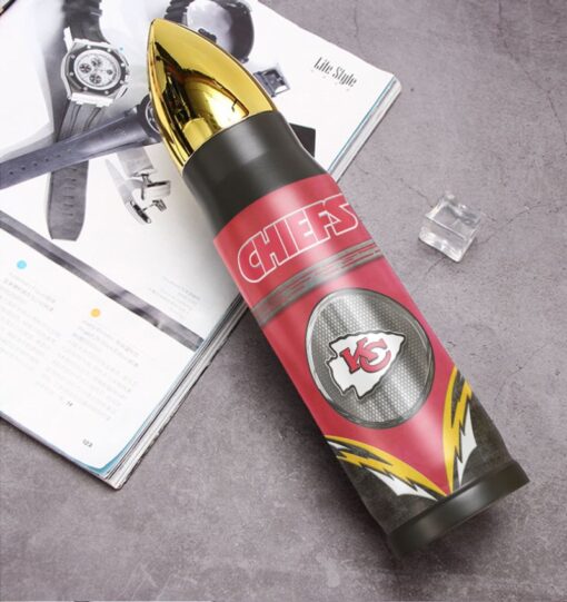 nfl kansas city chiefs honeycomb pattern limited edition bullet tumbler new03911090413513 3k3t7