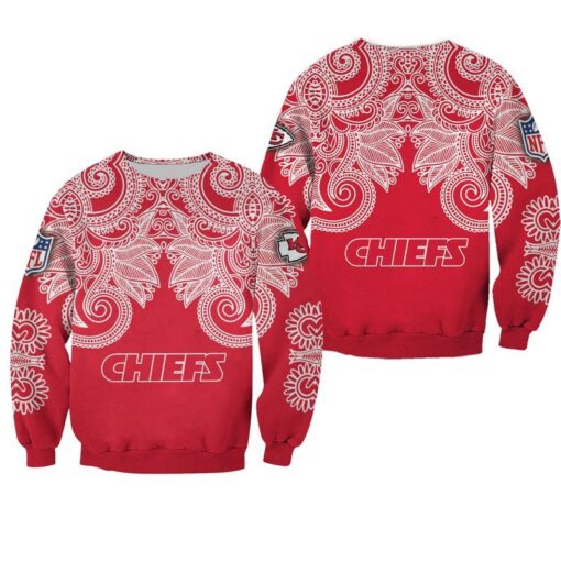 nfl kansas city chiefs limited edition bandana skull sweatshirt sizes s 5xl new01171015889530 t3d56