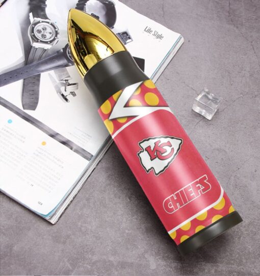 nfl kansas city chiefs polka dot pattern limited edition bullet tumbler new0372106220897 ar4q5