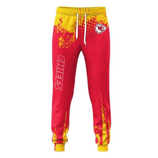 nfl kansas city chiefs scratch pattern all over print sweatpants unisex sizes new02751045037841 tg5ec